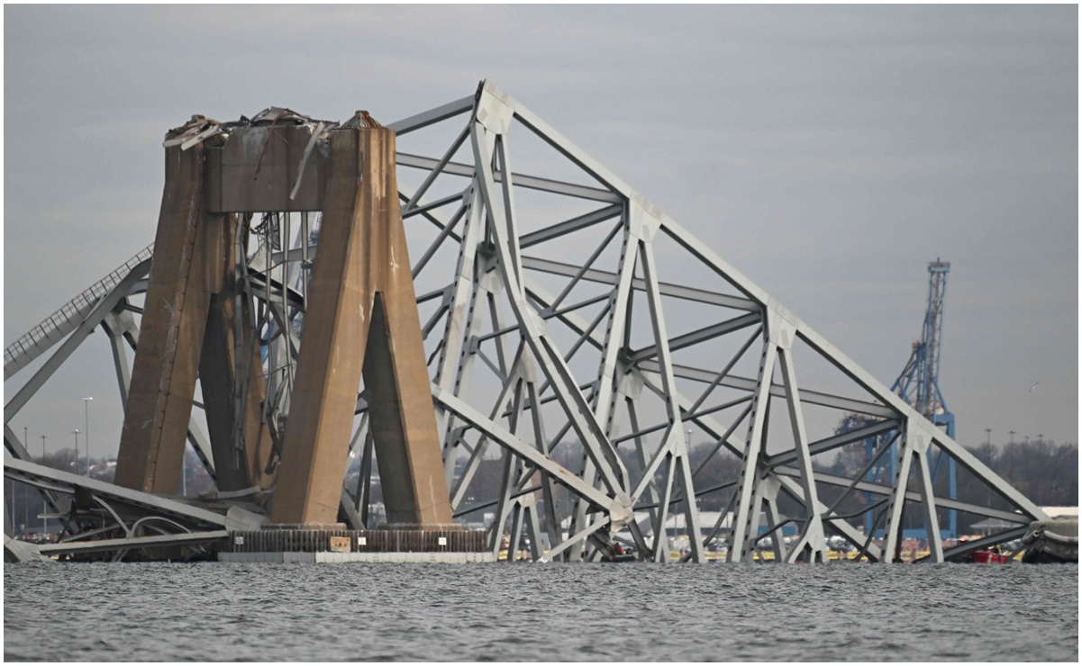 Las impresionantes imágenes que dejó el colapso del puente Francis Scott Key en Baltimore