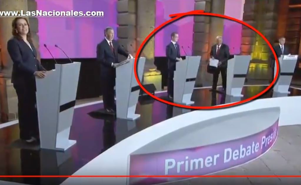 La no despedida de AMLO en el primer debate presidencial se vuelve viral