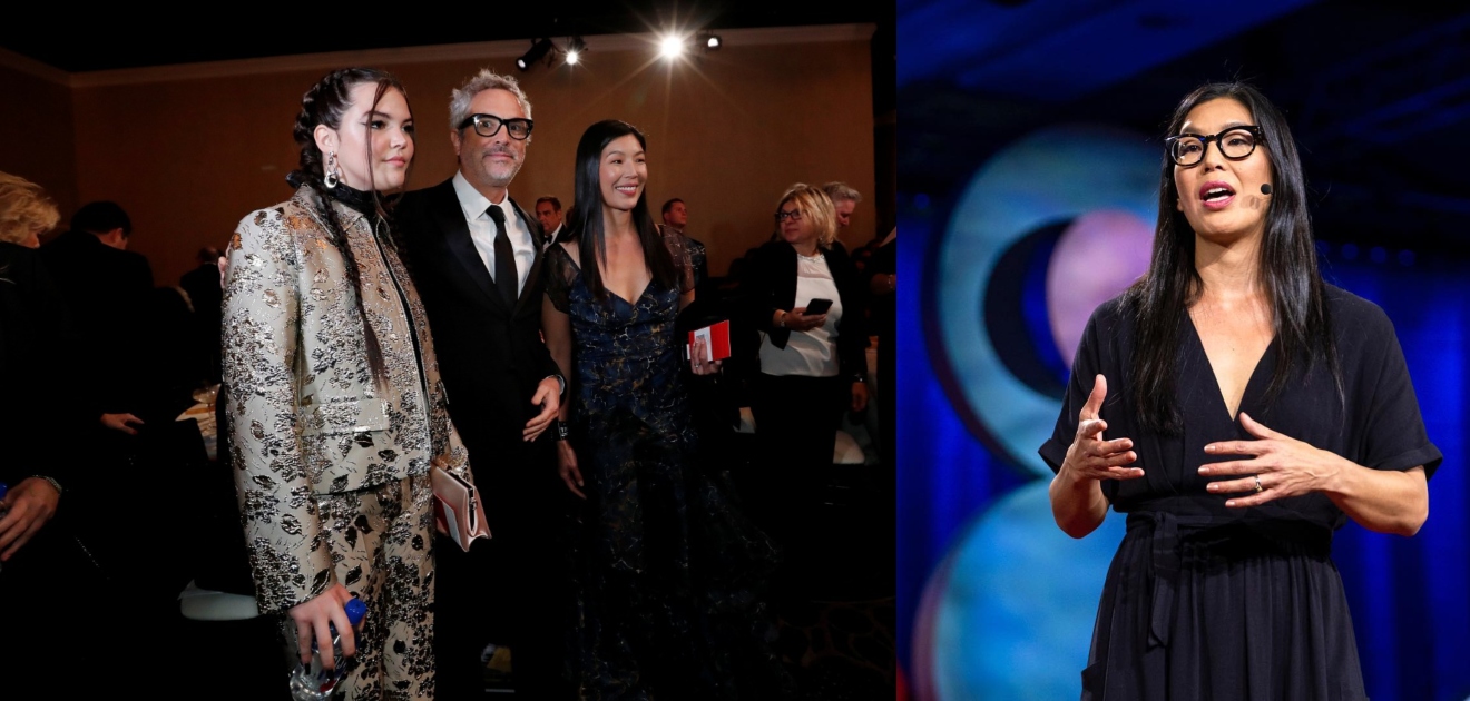 ¿Quién es la guapa activista que acompañó a Alfonso Cuarón a los Golden Globes? 