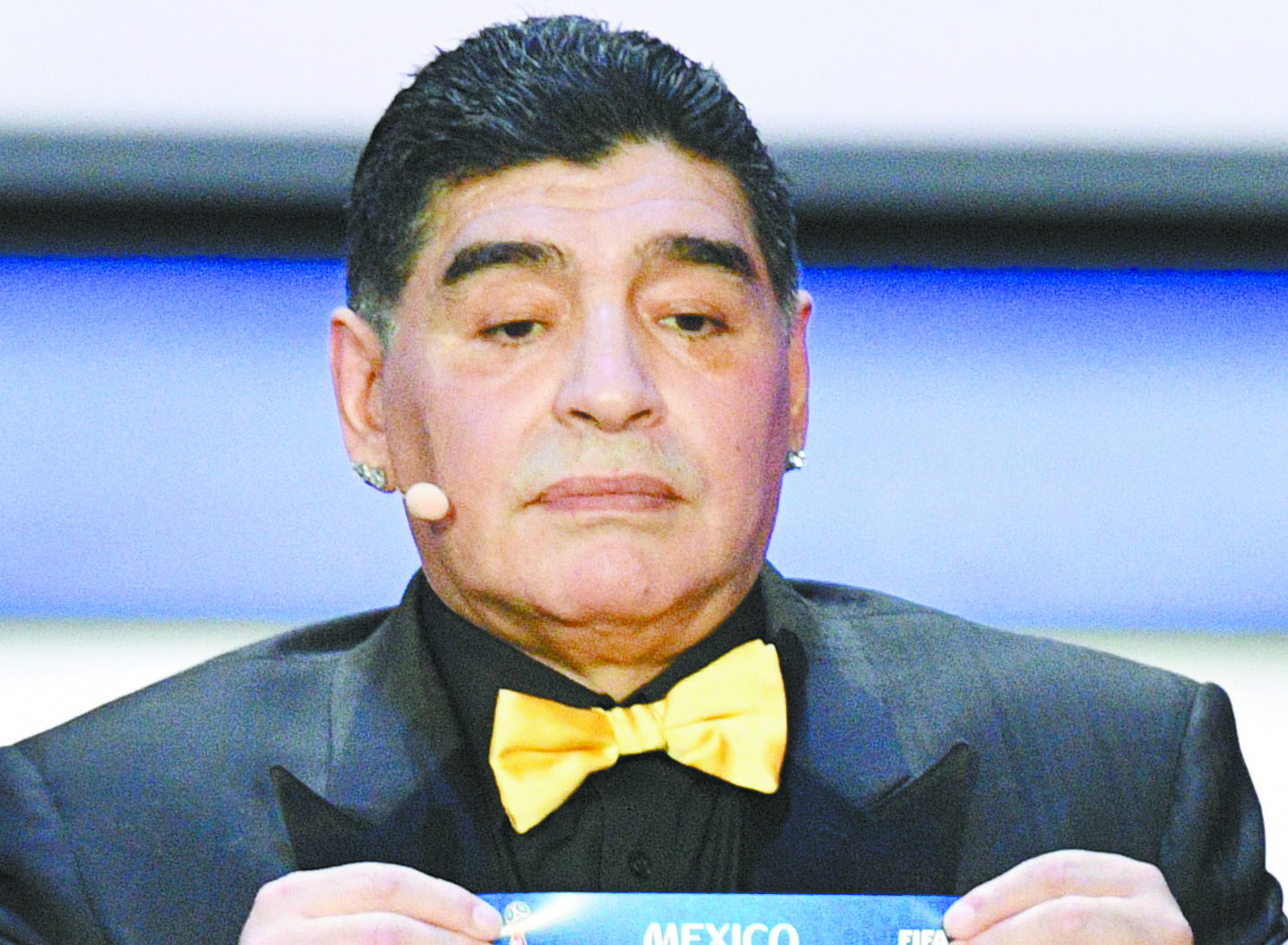 Las dos caras de Maradona con México