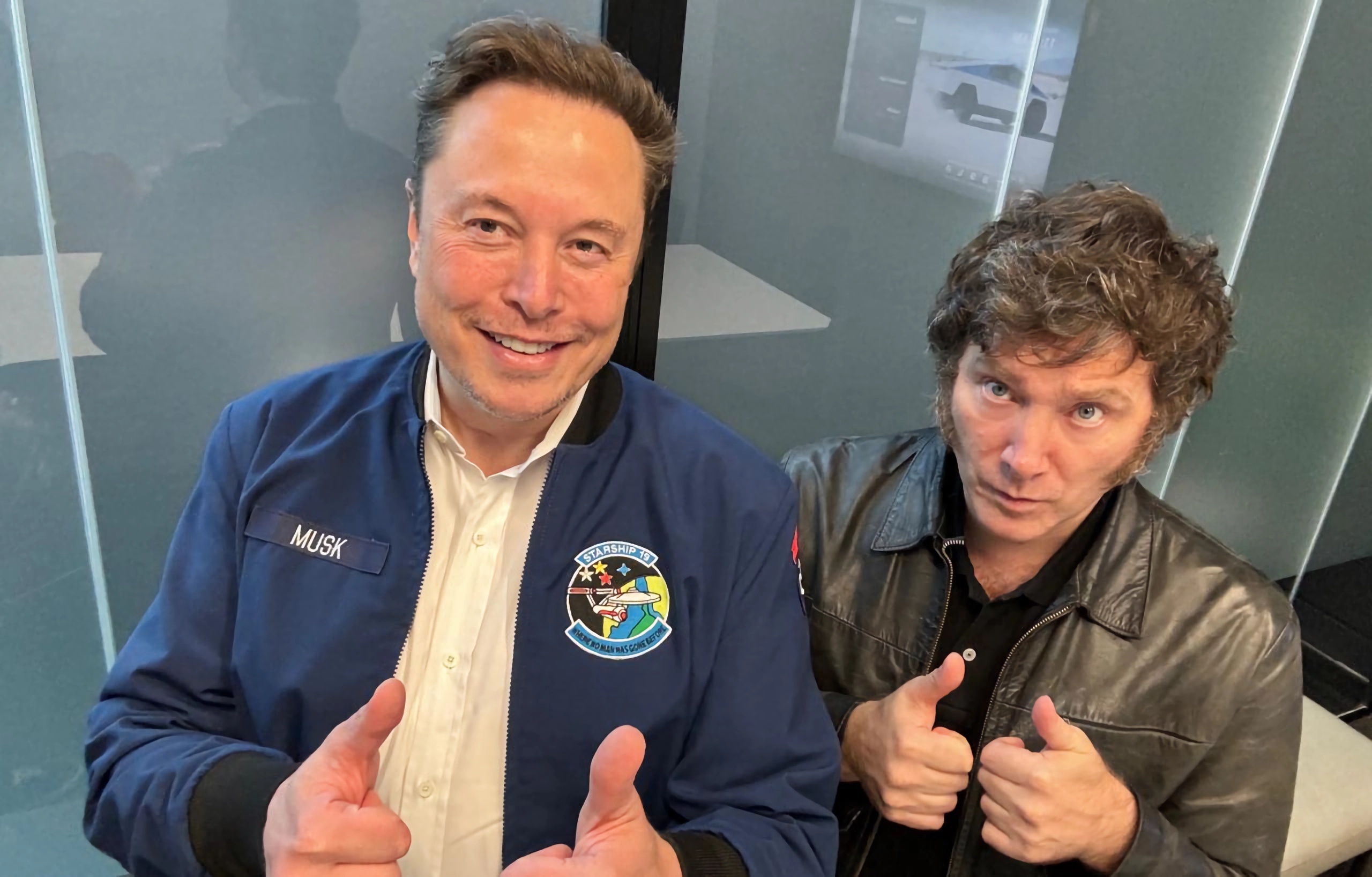 Javier Milei y Elon Musk se reúnen en Texas; el presidente argentino manejó una Cybertruck. VIDEO