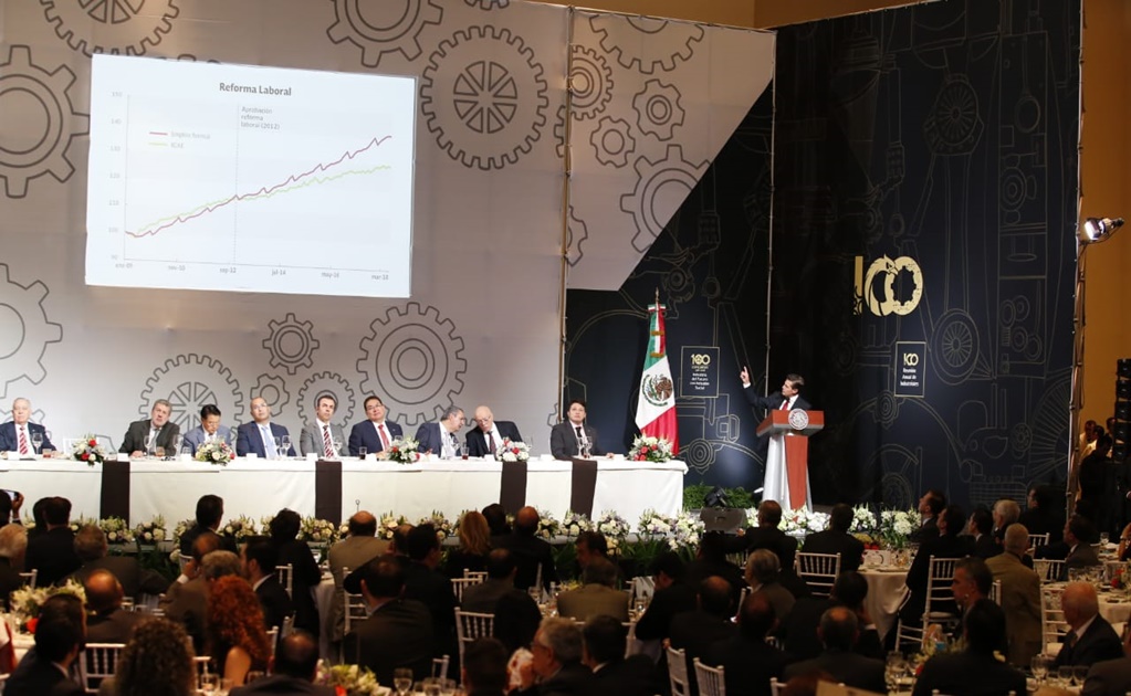 Ante industriales, Peña Nieto destaca reformas estructurales de su gobierno
