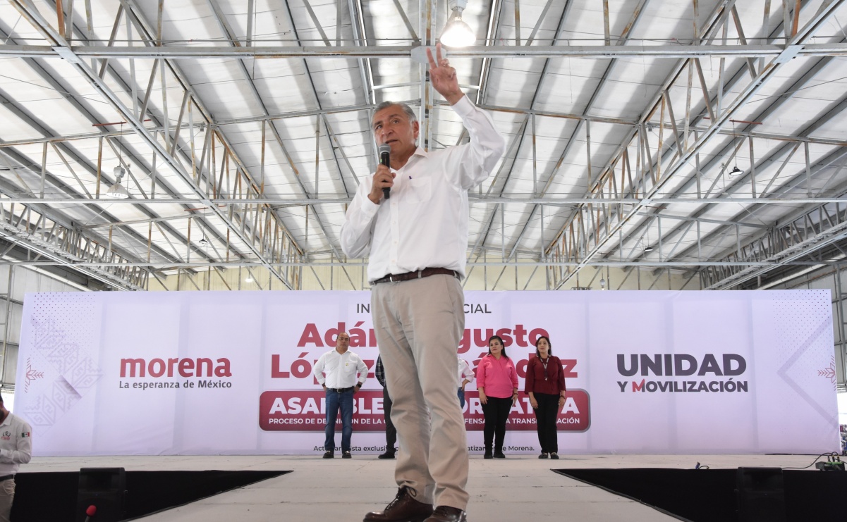 En Morena no caben los caciques, asegura Adán Augusto López