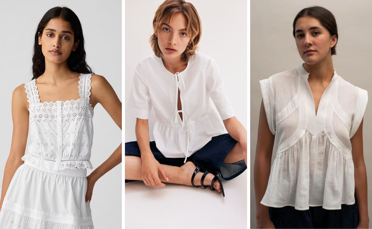 7 blusas blancas que elevarán tus looks este verano