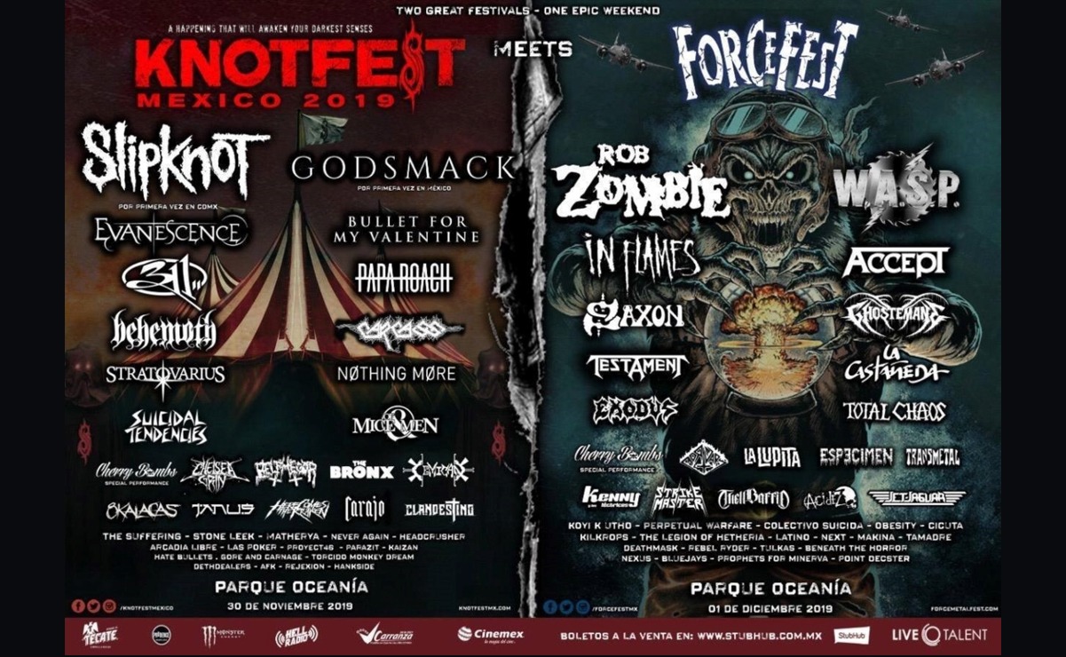 Ya circula el Furor del Knotfest Meets Force Fest en México