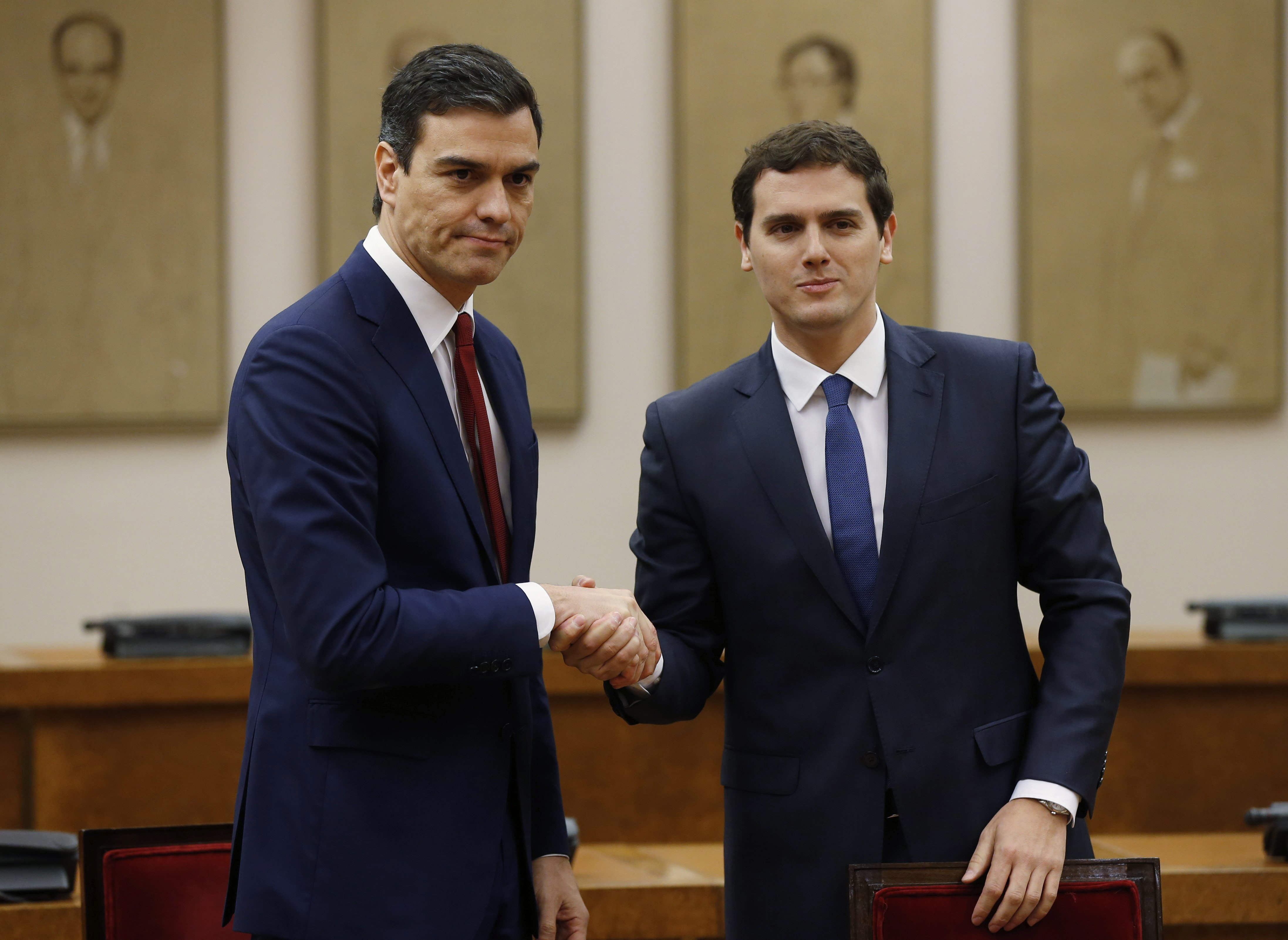 Pedro Sánchez y Albert Rivera firman acuerdo de gobierno