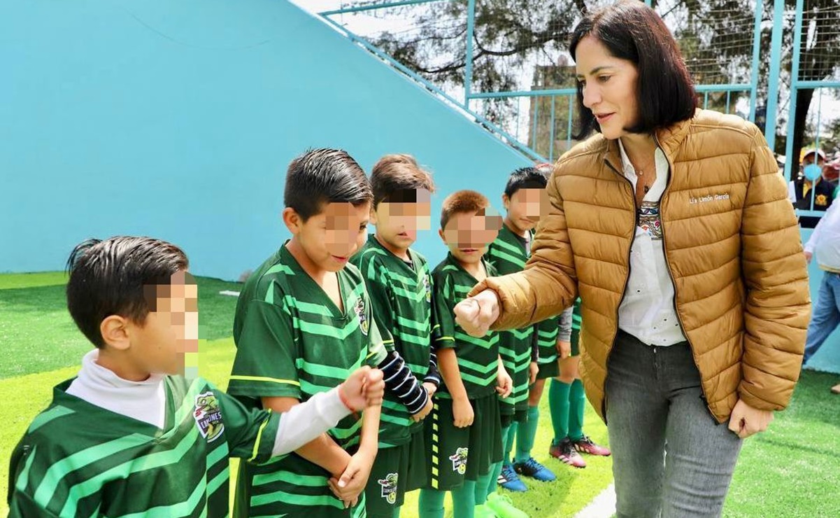 Lía Limón inaugura nueva cancha de futbol rápido en Álvaro Obregón