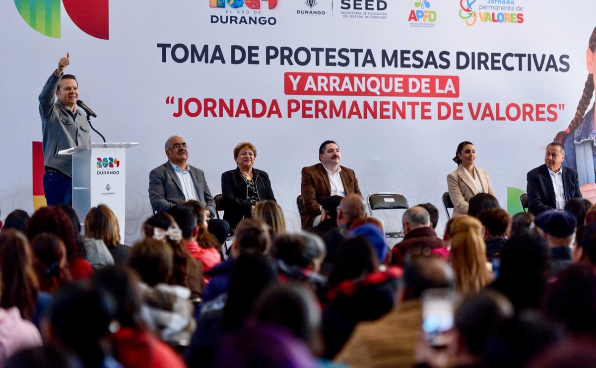 Esteban Villegas arranca "Jornada Permanente de Valores" en Durango