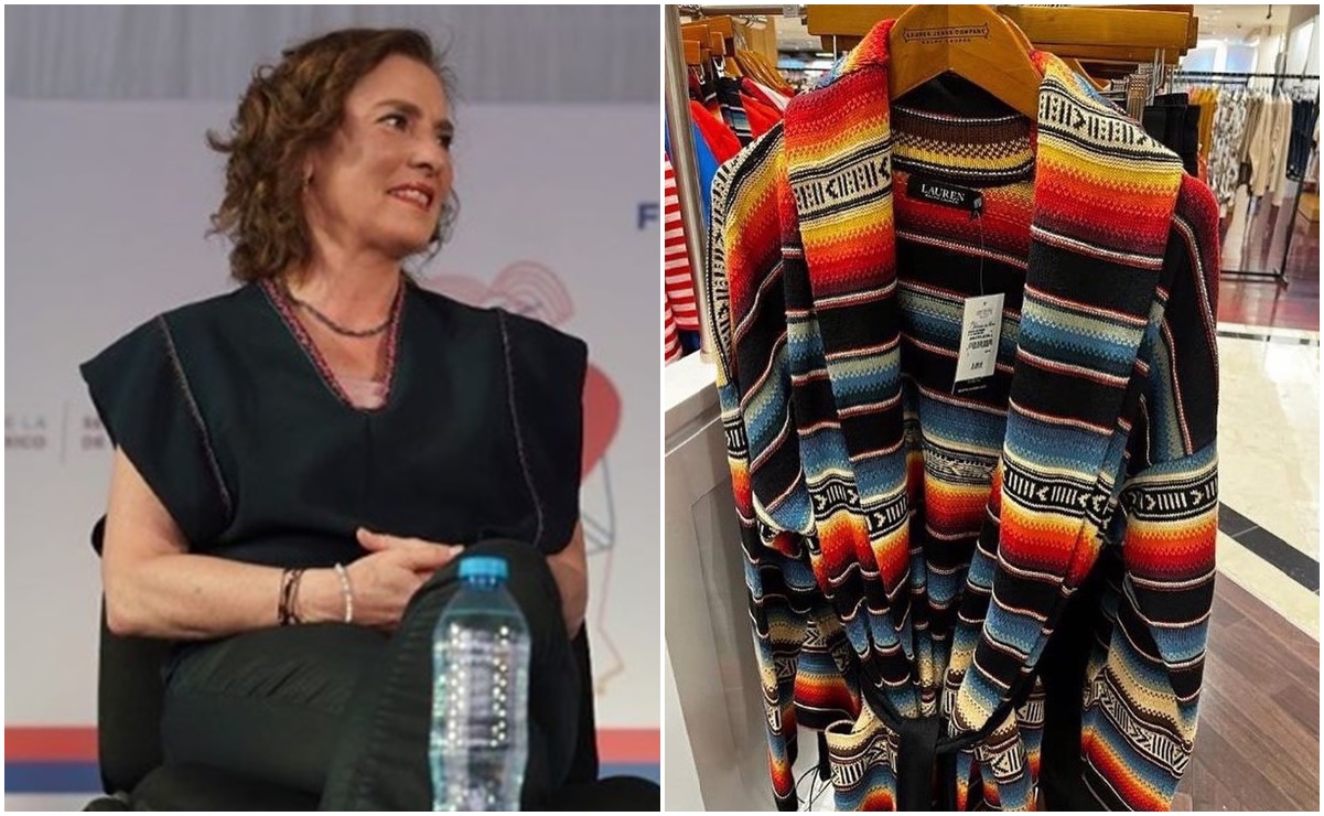 Beatriz Gutiérrez Müller denuncia plagio de Ralph Lauren al sarape de Contla y Saltillo