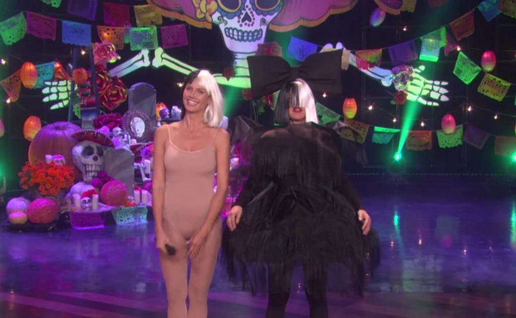 DeGeneres y Klum se disfrazan de Sia y Maddie Ziegler