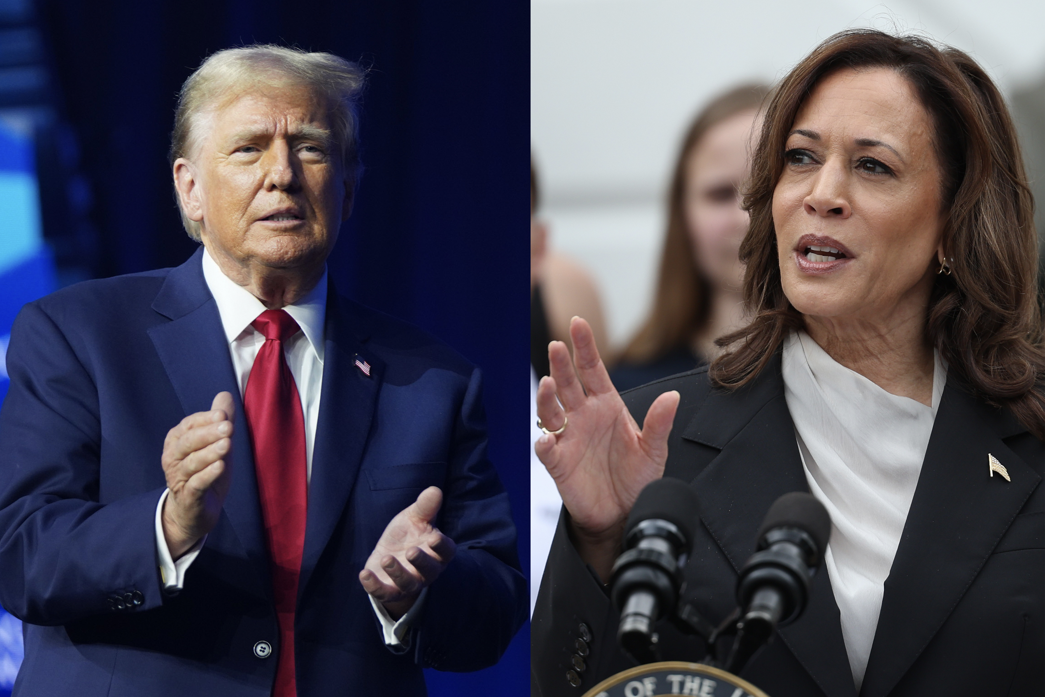 Trump llama "lunática radical de izquierda" a Kamala Harris y la acusa de "ejecutar bebés" con programa de aborto