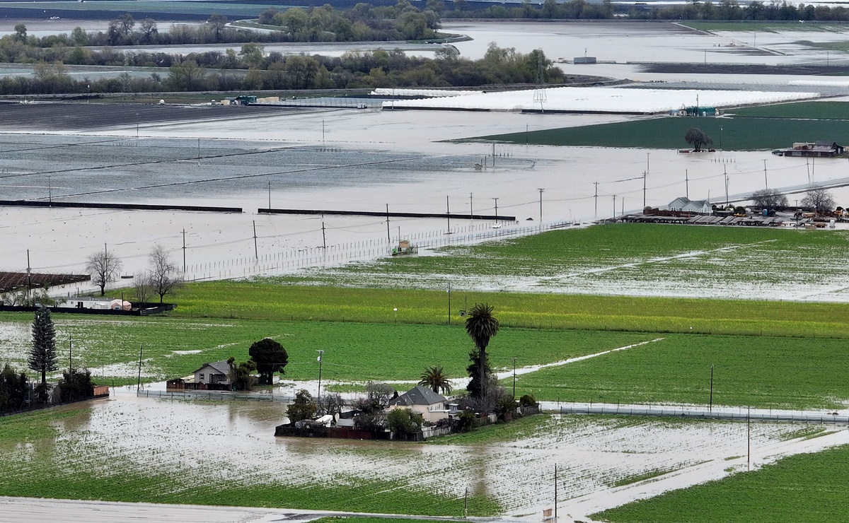 La sequía severa en California baja al 8.4% por fuertes tormentas