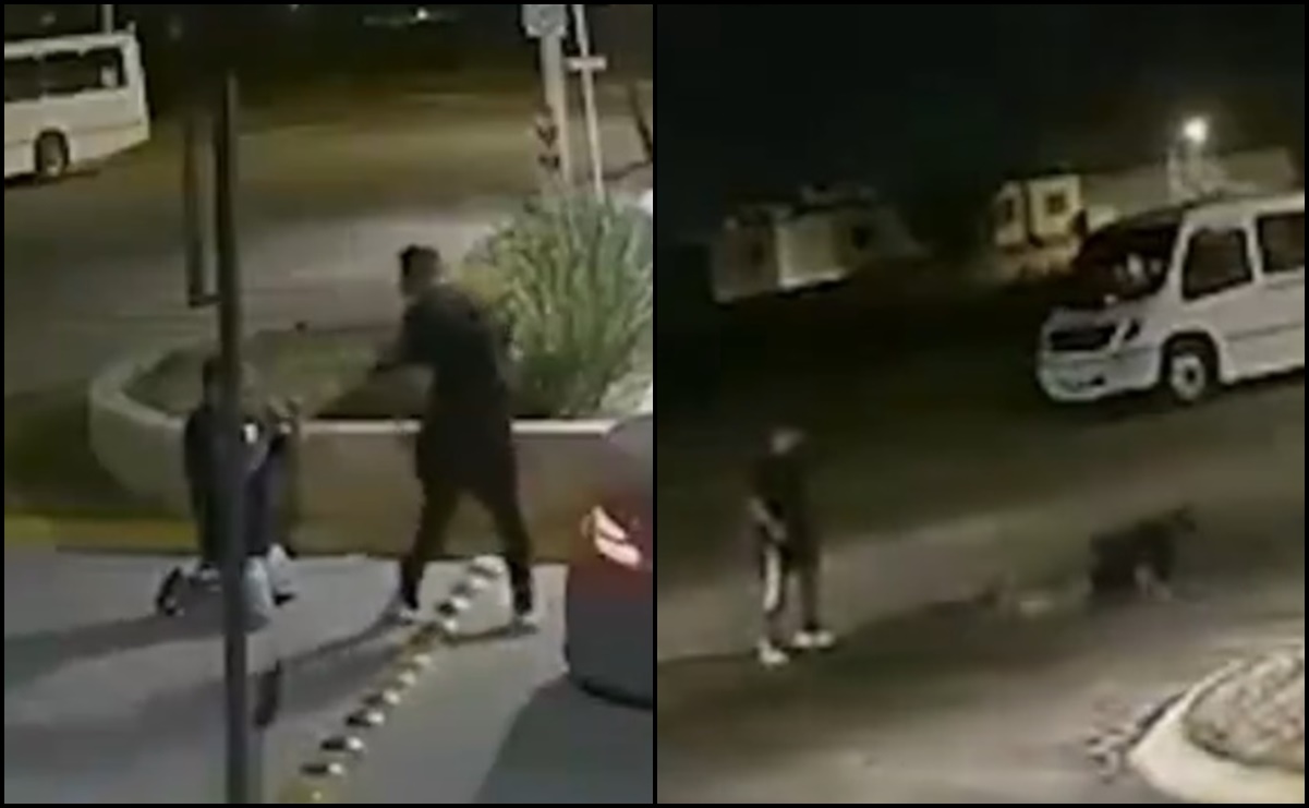 VIDEO: Captan golpiza a vigilante de la tercera edad en fraccionamiento de Saltillo, Coahuila