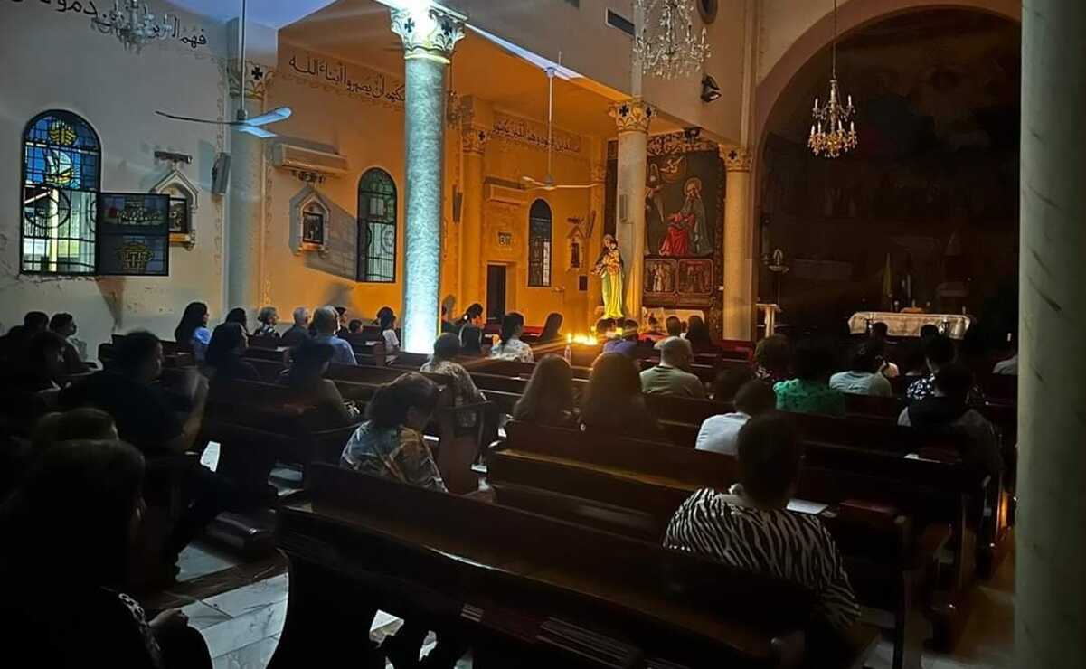 Católicos piden por la paz en iglesia de la Sagrada Familia en Gaza