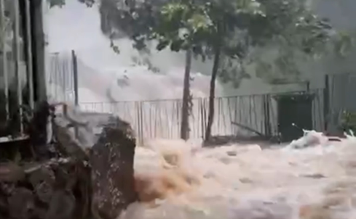 VIDEO Se desborda Cola de Caballo tras paso de “Alberto”