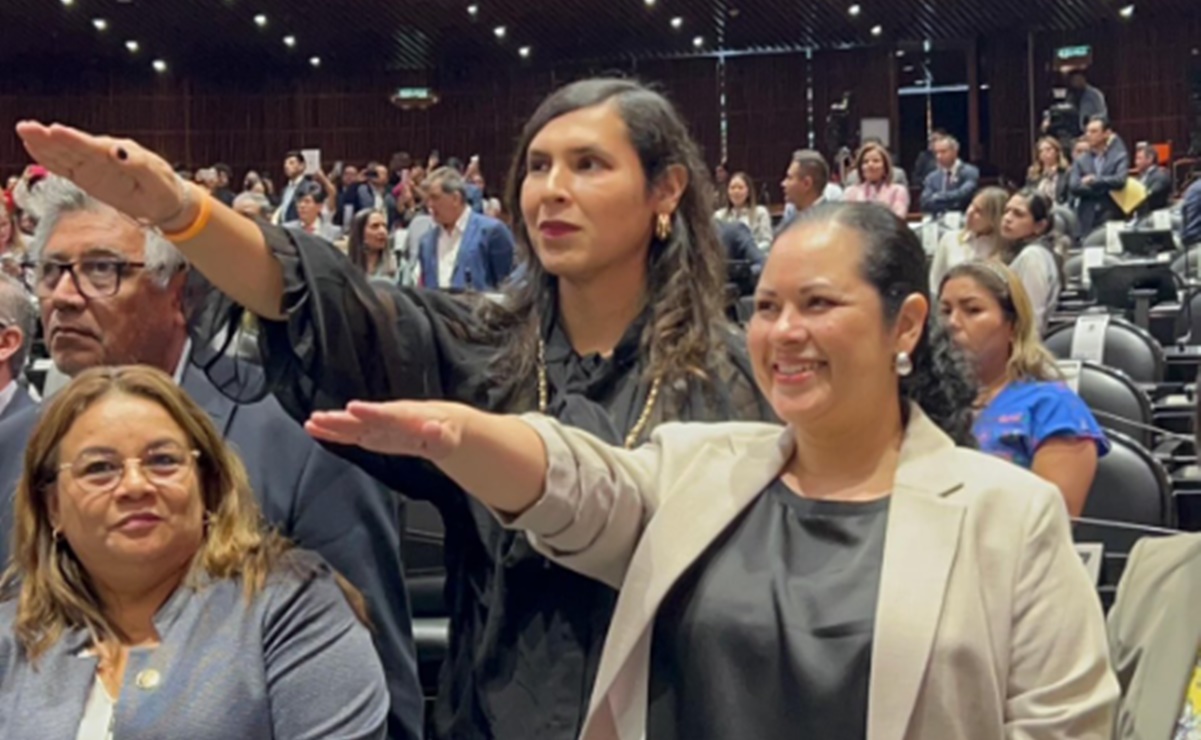 Fernanda Félix rinde protesta en San Lázaro como la tercera diputada trans