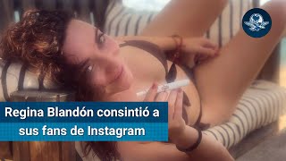 Regina Blandón posa en bikini ¿y con prueba de embarazo?