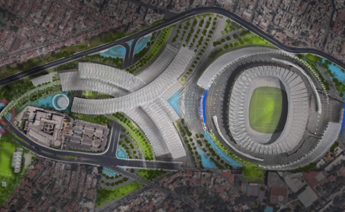 Hotel, centro comercial y escenarios flotantes; así es el megaproyecto de remodelación del Estadio Azteca