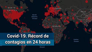 Covid-19 en el Mundo. Reporta OMS récord de contagios