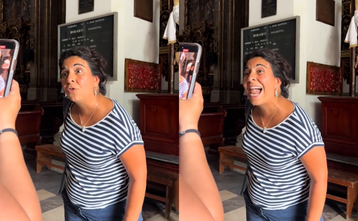 Mujer impide que extranjeras entren con short a una iglesia en CDMX; "es una muestra de libertinaje" VIDEO