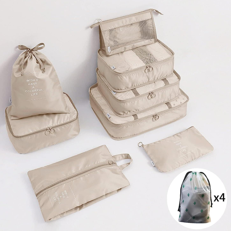 Bolsas organizadoras de malla impermeables para ropa