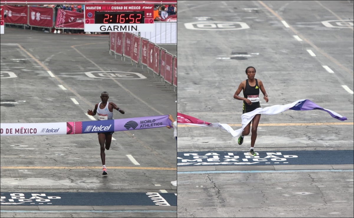 Maratón de la Ciudad de México, con dominio keniata