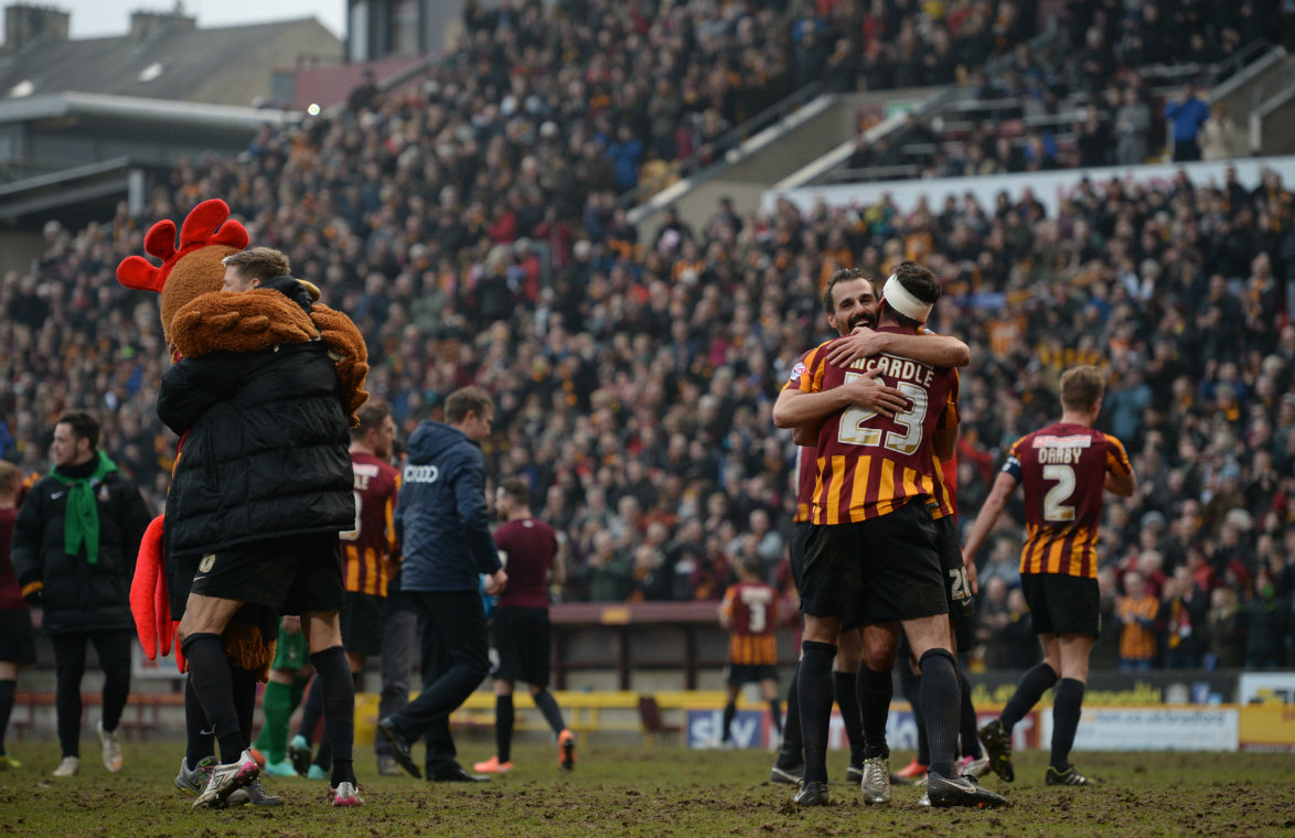 Posiciones de bradford city