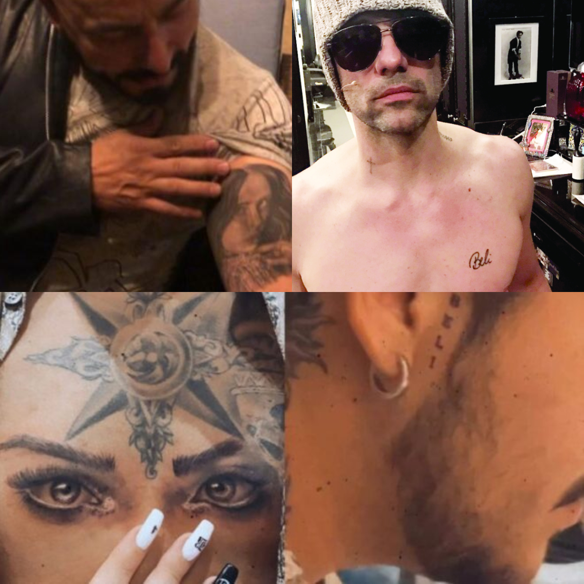 La maldición de los tatuajes de los exnovios de Belinda | Gente |  Entretenimiento | El Universo