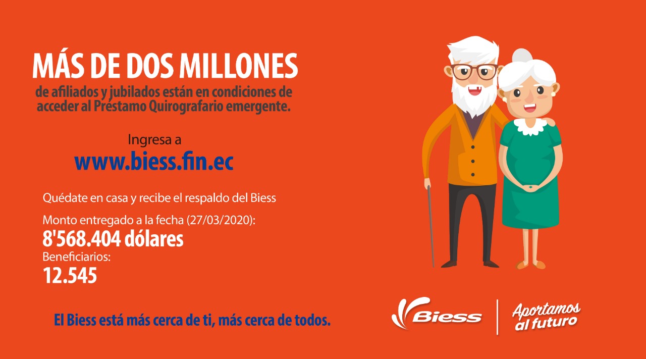 Biess ha entregado 12 545 préstamos quirografarios emergentes