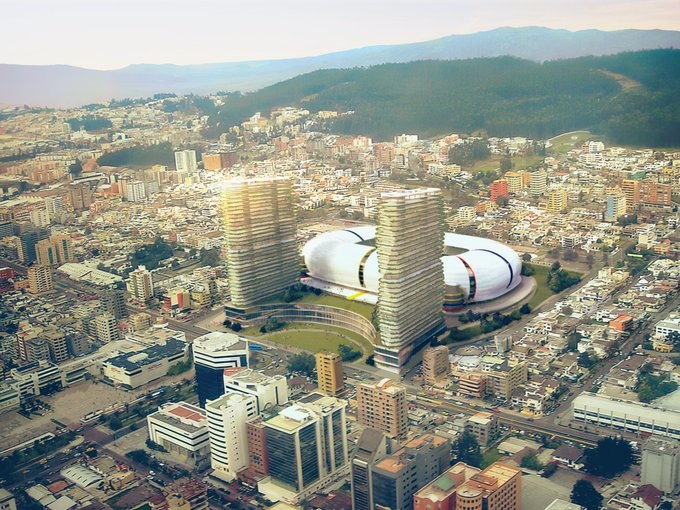 Arena Atahualpa, una proyección de lo que sería el nuevo estadio en Quito