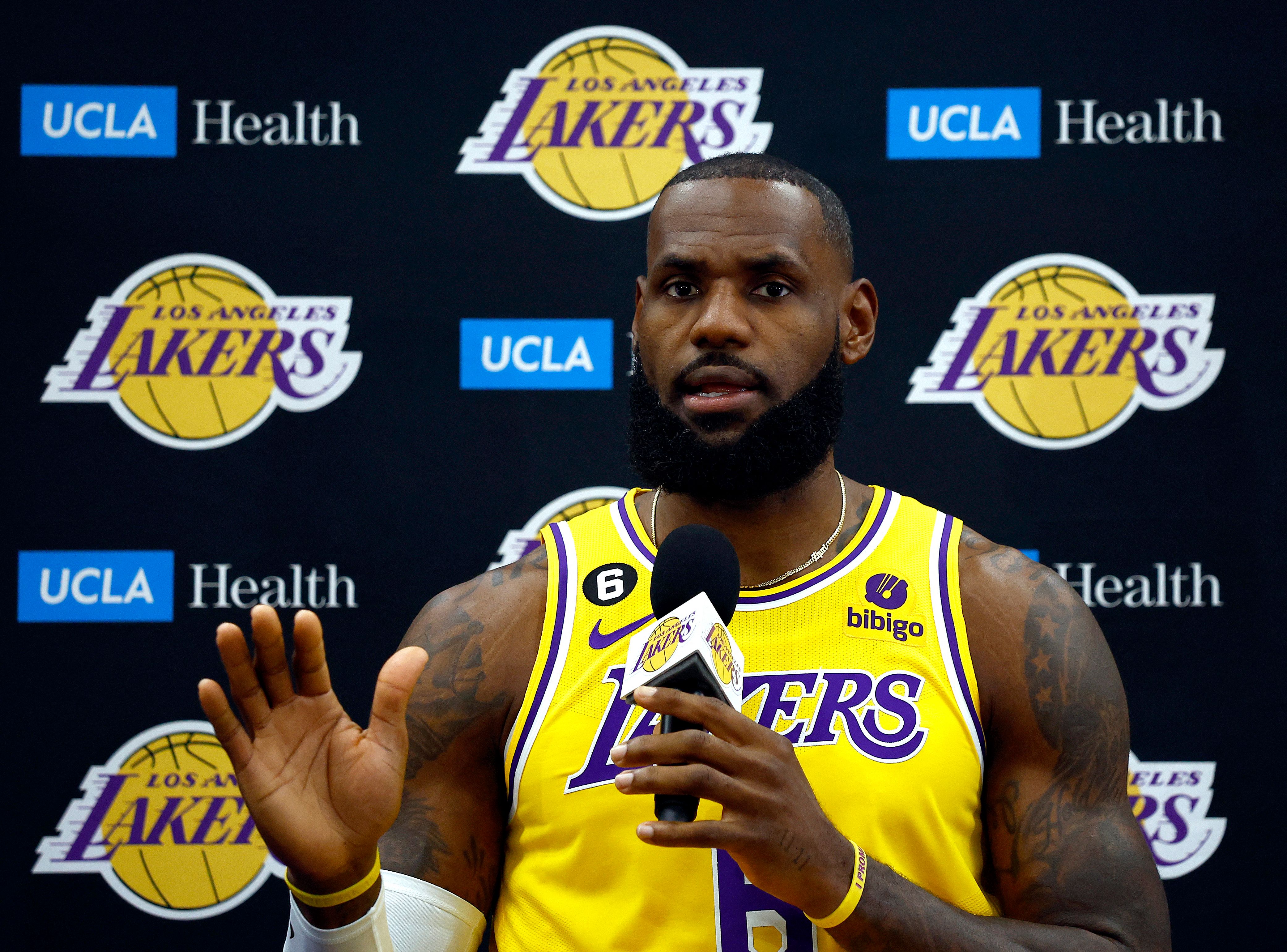 LOS ANGELES LAKERS. @bibigousa, #LakersMediaDay