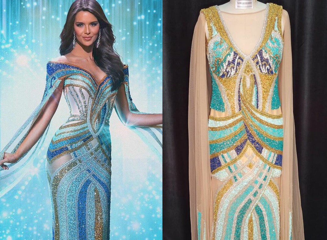 Miren la majestuosidad de las mangas, solo es una tela igual”: diseñador  acusa a Amanda Dudamel de plagiar el vestido que lució en el Miss Universo  y Miss Venezuela se defiende |