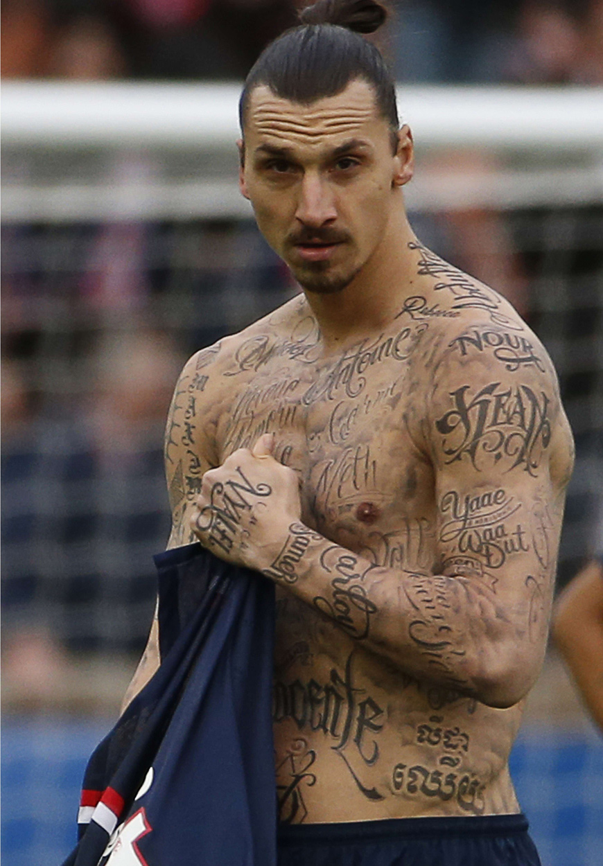 Zlatan Ibrahimovic se tatuó por lucha contra el hambre | Fútbol | Deportes  | El Universo