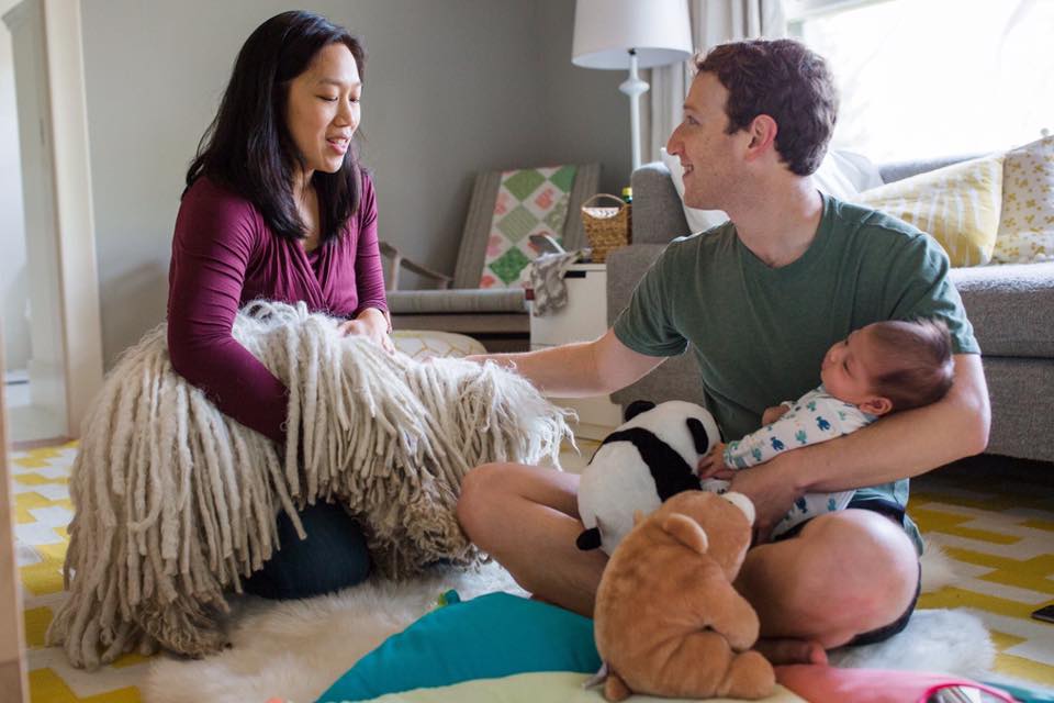 Mark Zuckerberg y Priscilla Chan esperan a su segunda hija