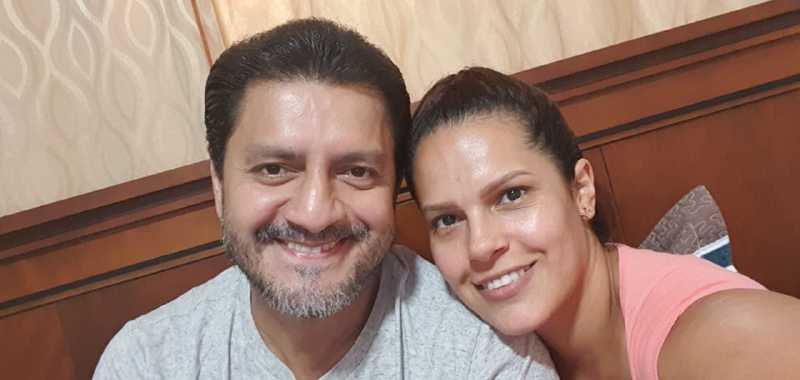 Cecilia Cascante y Martín Calle, más unidos, en casa