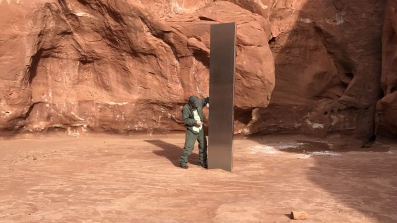 Monolito de Utah: la misteriosa estructura de metal encontrada en el desierto