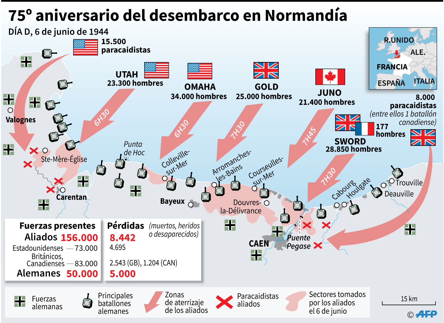 Arriba 74+ Imagen Desembarco En Normandia Segunda Guerra Mundial ...