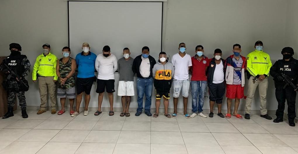 La Policía detiene a 12 integrantes de la banda narcodelictiva Los Lobos  que operaban en Los Ríos | Seguridad | Noticias | El Universo