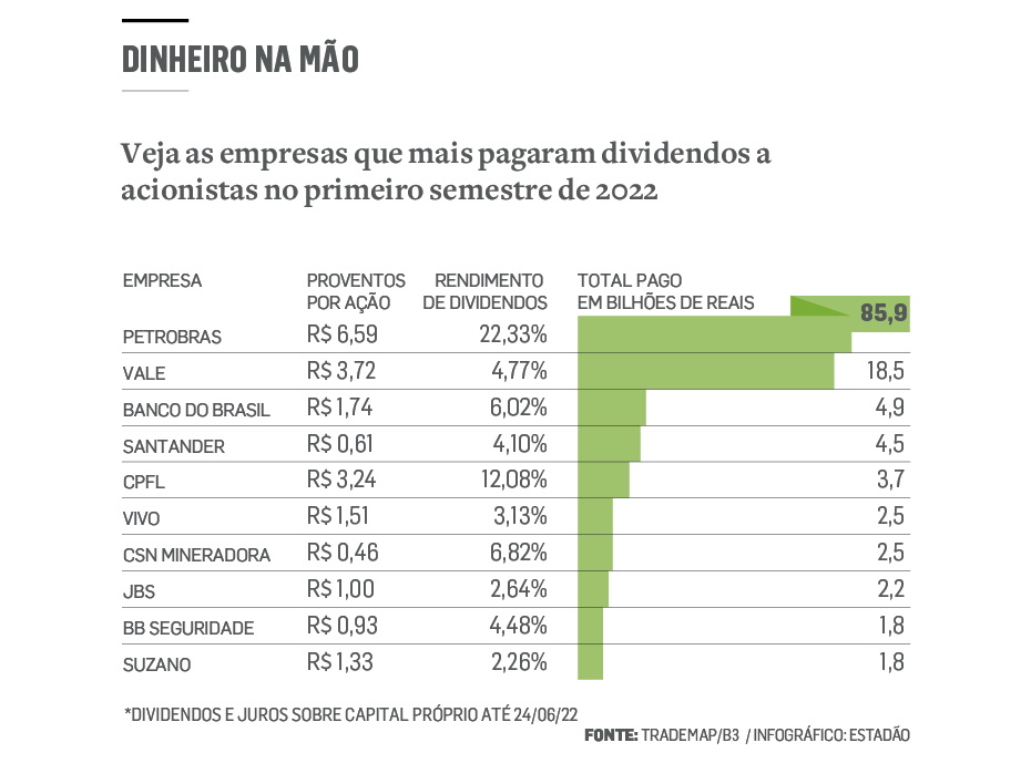 Qual empresa paga mais dividendos no Brasil?
