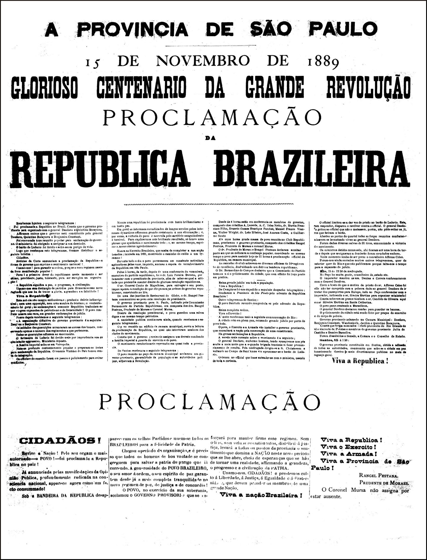 Resumo da Proclamação da República (15/11/1889) - História do Brasil -  Significados