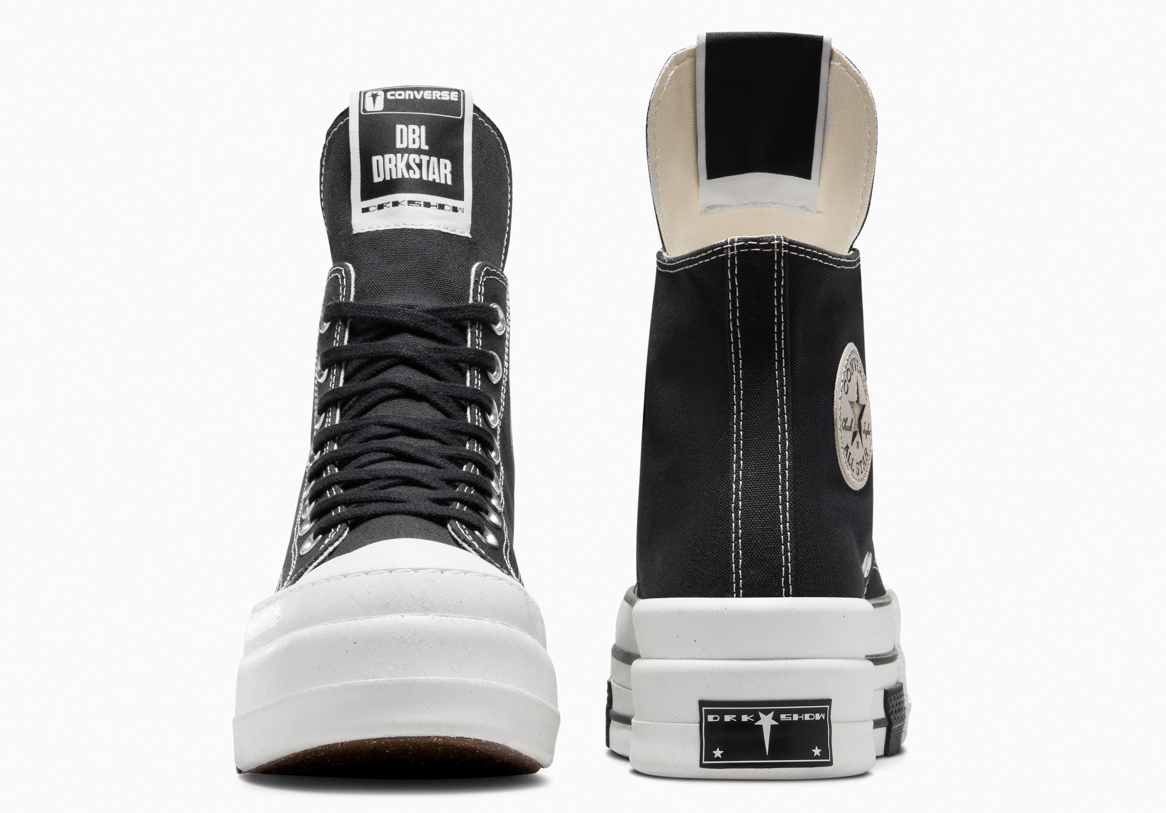 （激レア）Rick Owens Drkshdw DBL DRKSTAR Converse e Rick Owens lançam versão ousada do Chuck 70 - Estadão