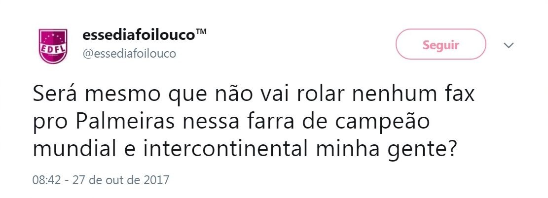 É oficial: o Palmeiras não tem mundial e a internet passa mal