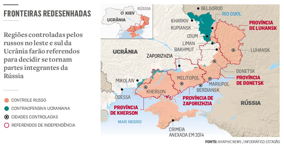 Federação Russa anuncia eleições locais nos territórios ocupados a