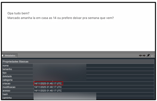 13nov25 - 10h40 - Mensagens do caso Moraes X Vorcaro