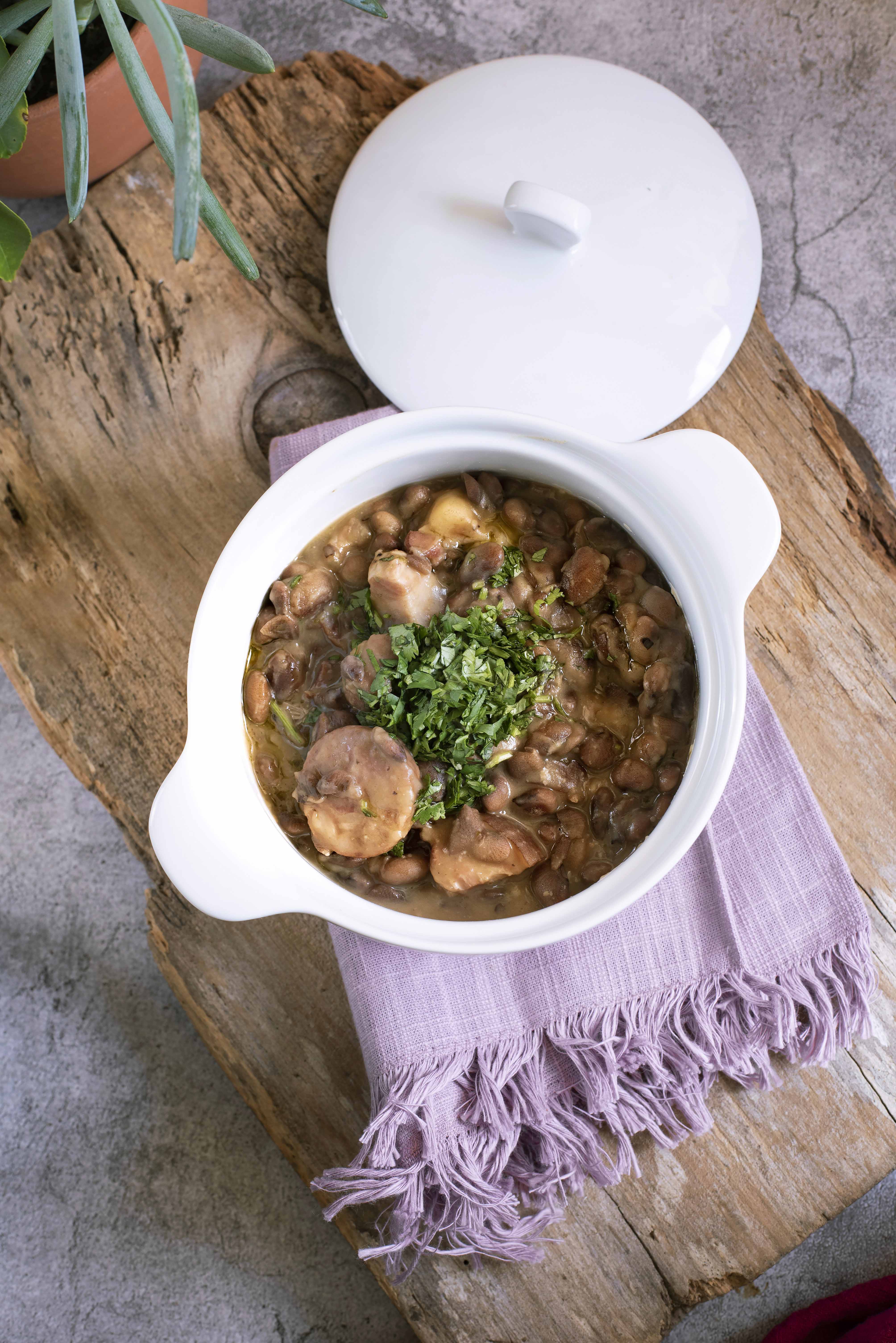 Escondidinho de Shiitake e Shimeji (com purê de cabotiá e mandioca)