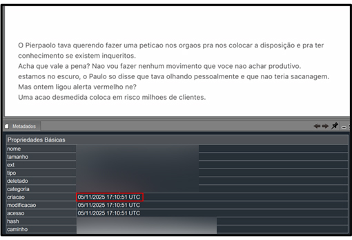 5nov25-14h11 - Mensagens do caso Moraes X Vorcaro