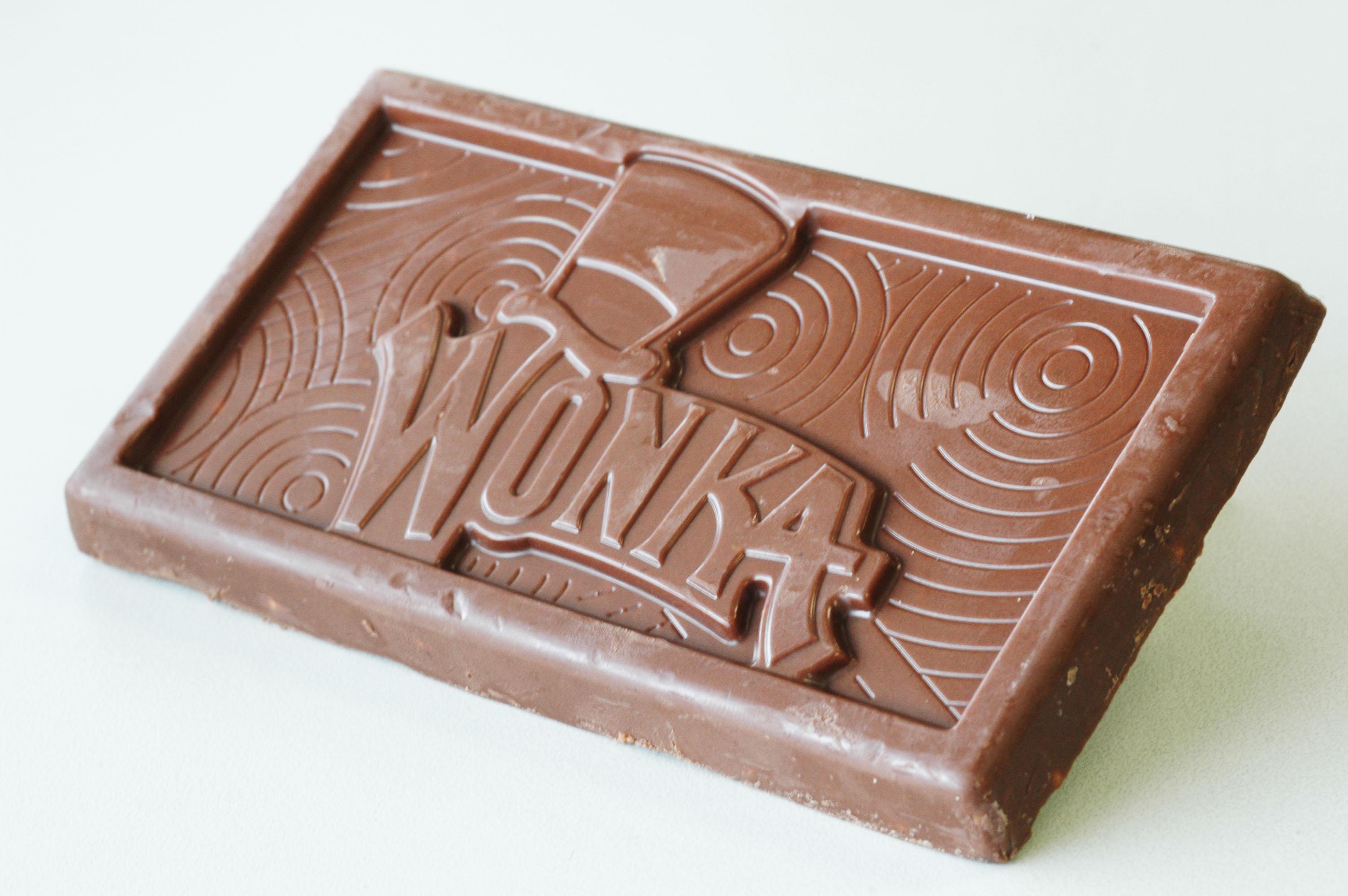 Chocolate Wonka Bar Novas Embalagems Do Filme E Com O Logo No