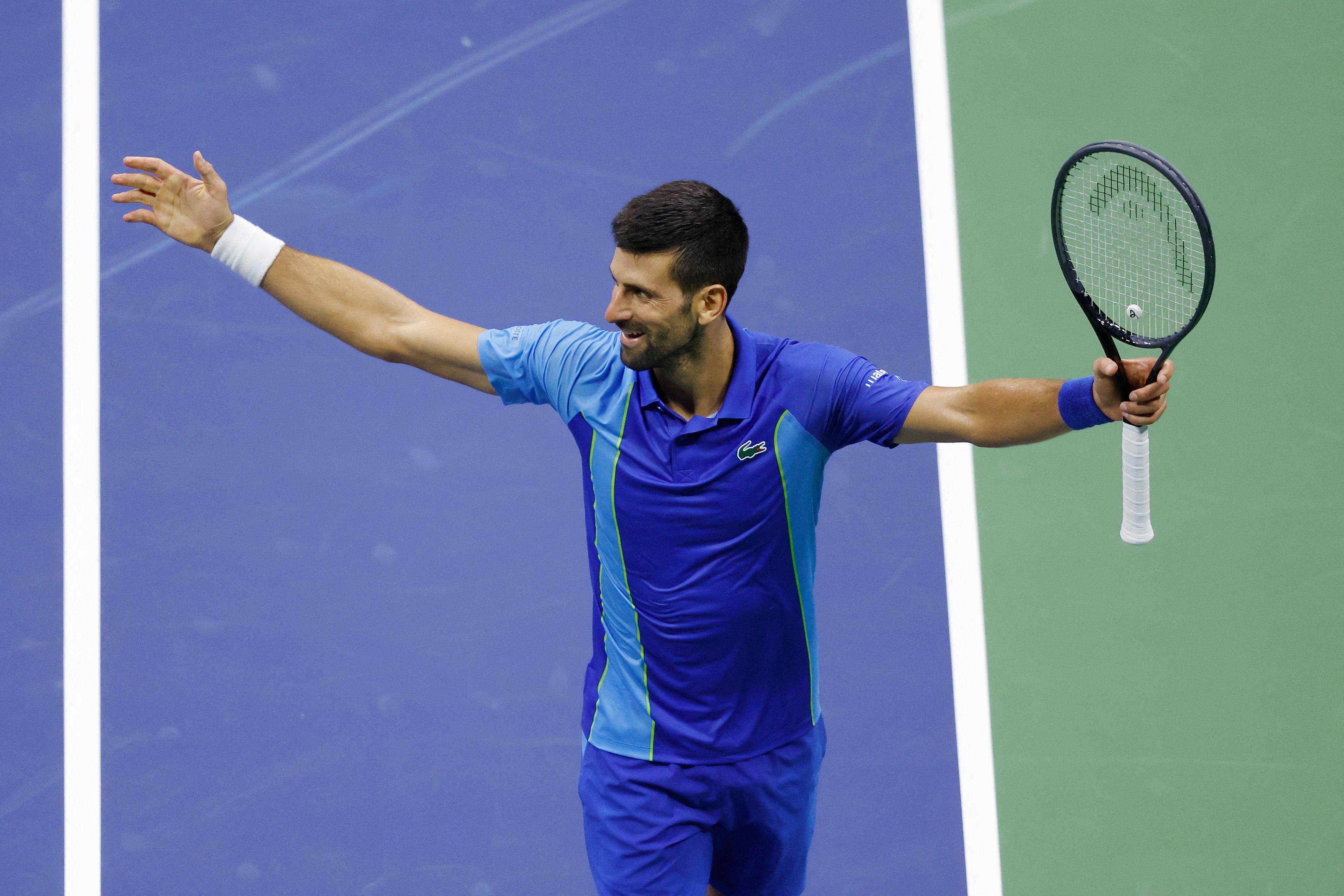 Djokovic bate americano de 20 anos e fica a um passo do tetra no US Open, tênis