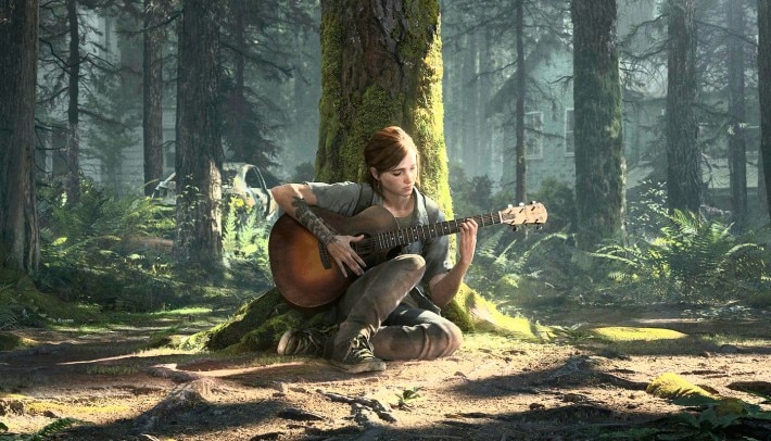 Papeis de parede The Last of Us Fogo Homem Cavalo Guitarra Jogos Meninas  Naturaleza baixar imagens