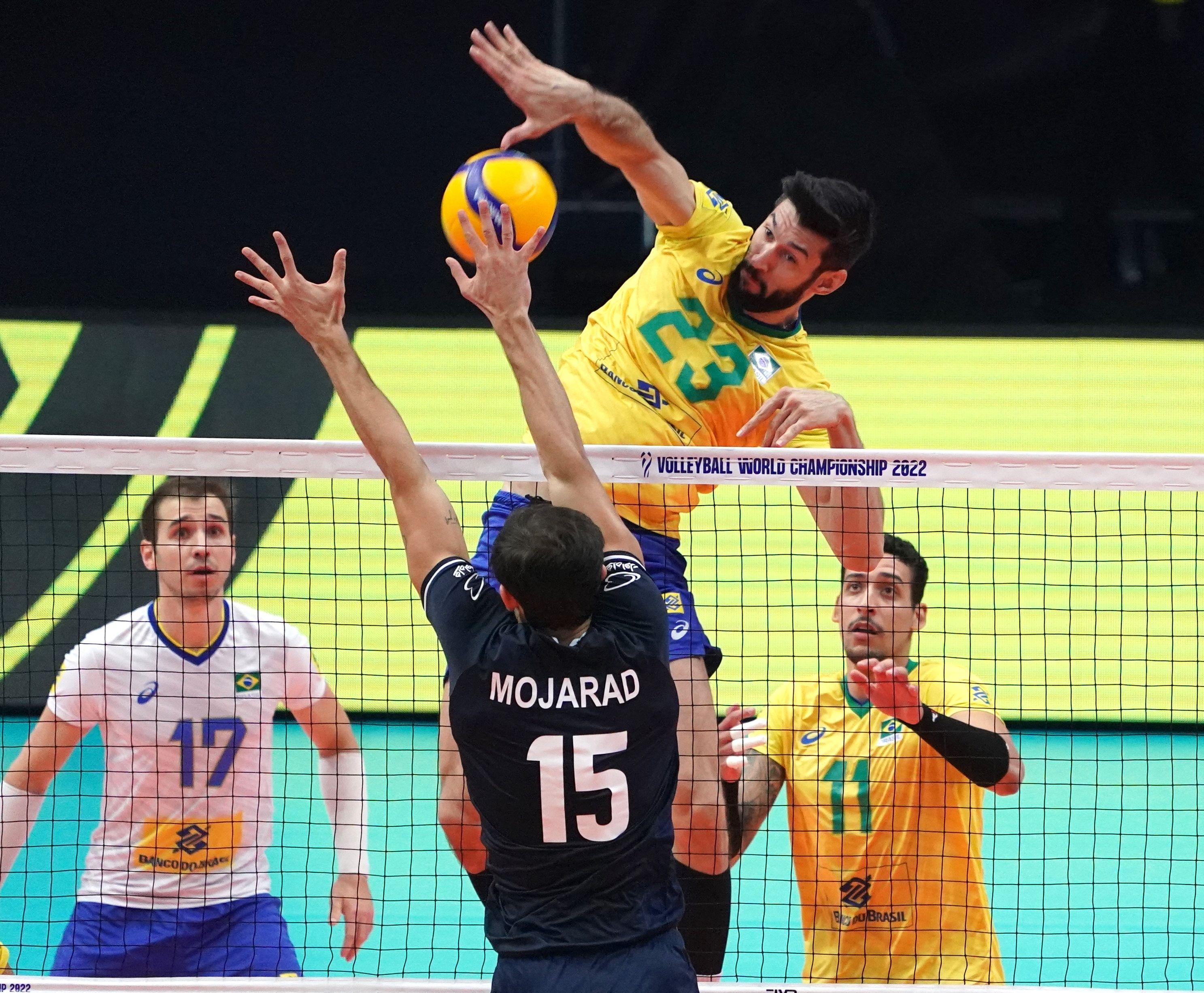 Brasil tem Irã como rival nas oitavas do Mundial de vôlei masculino